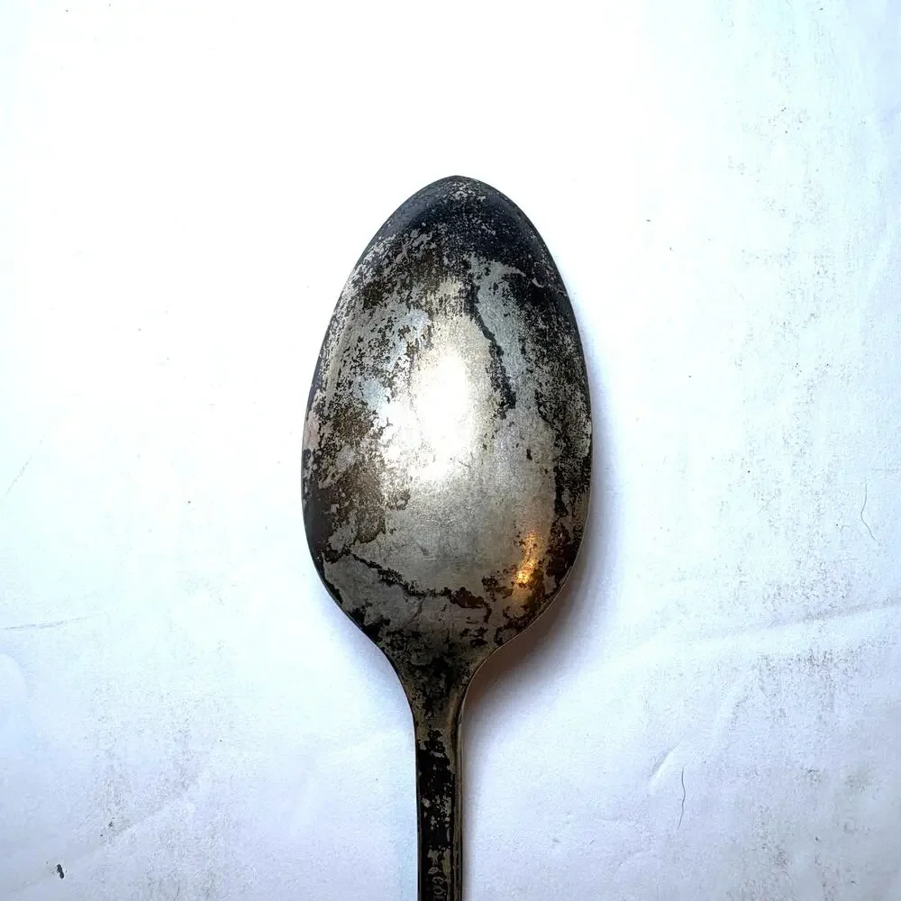 Vintage Court Silverplate Teaspoon Art Deco Flatware Spoon Replacement 7.5